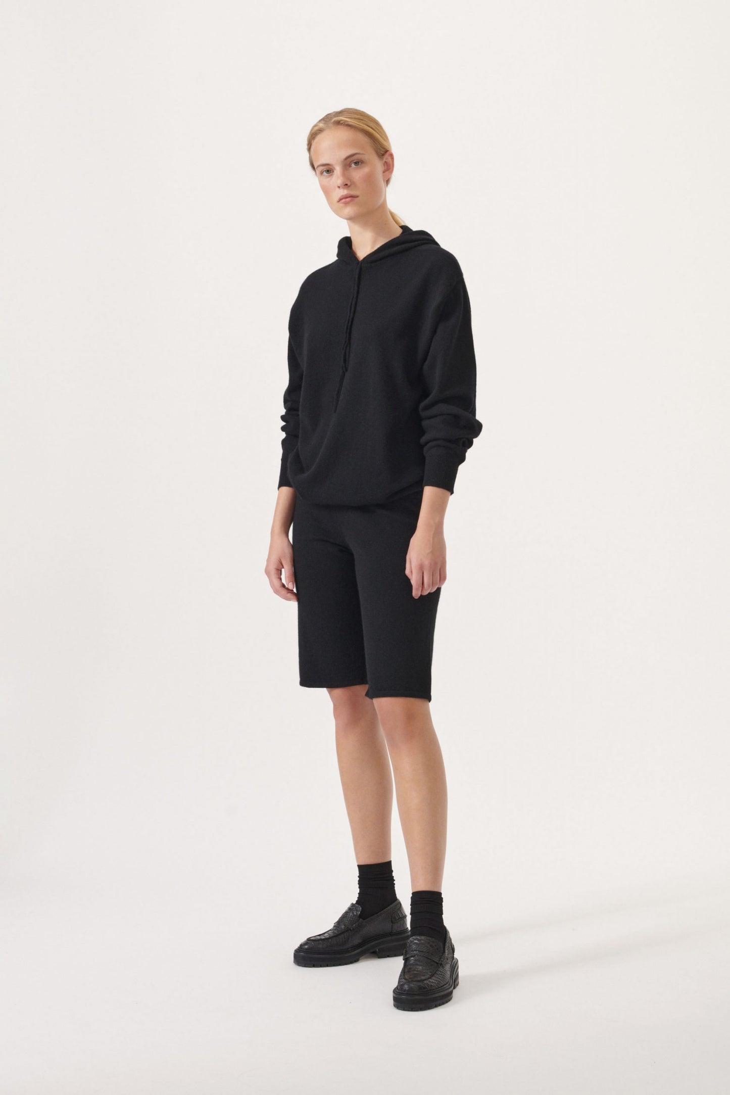 Sweat à capuche en cachemire