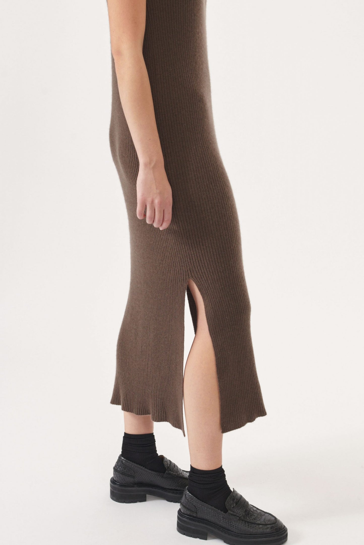 Robe sans manches en cachemire