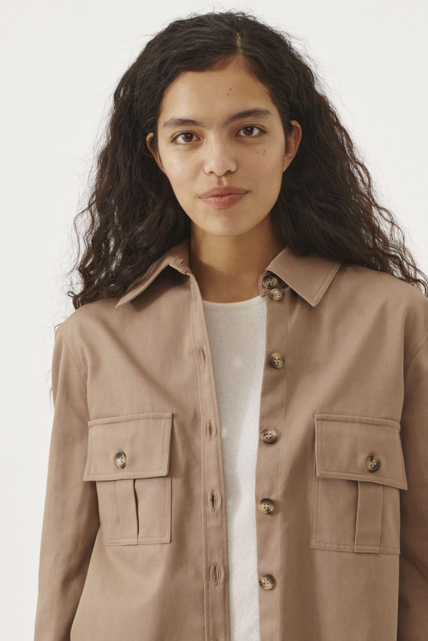 Camicia in twill di cotone