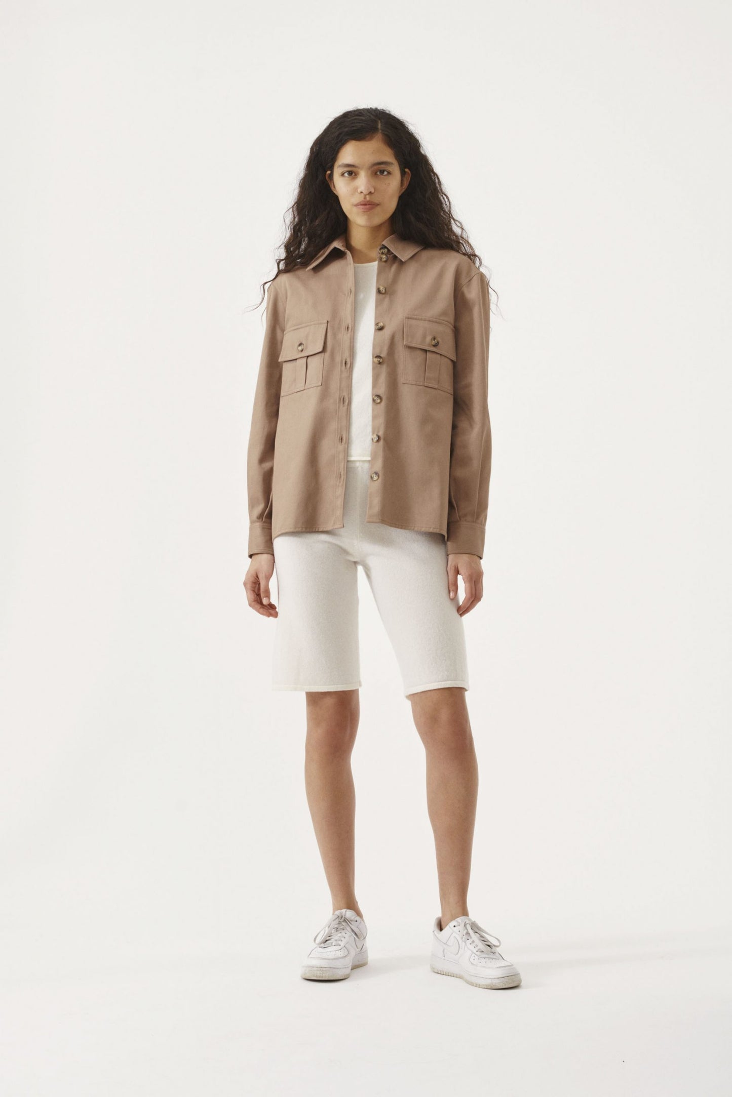 Camicia in twill di cotone