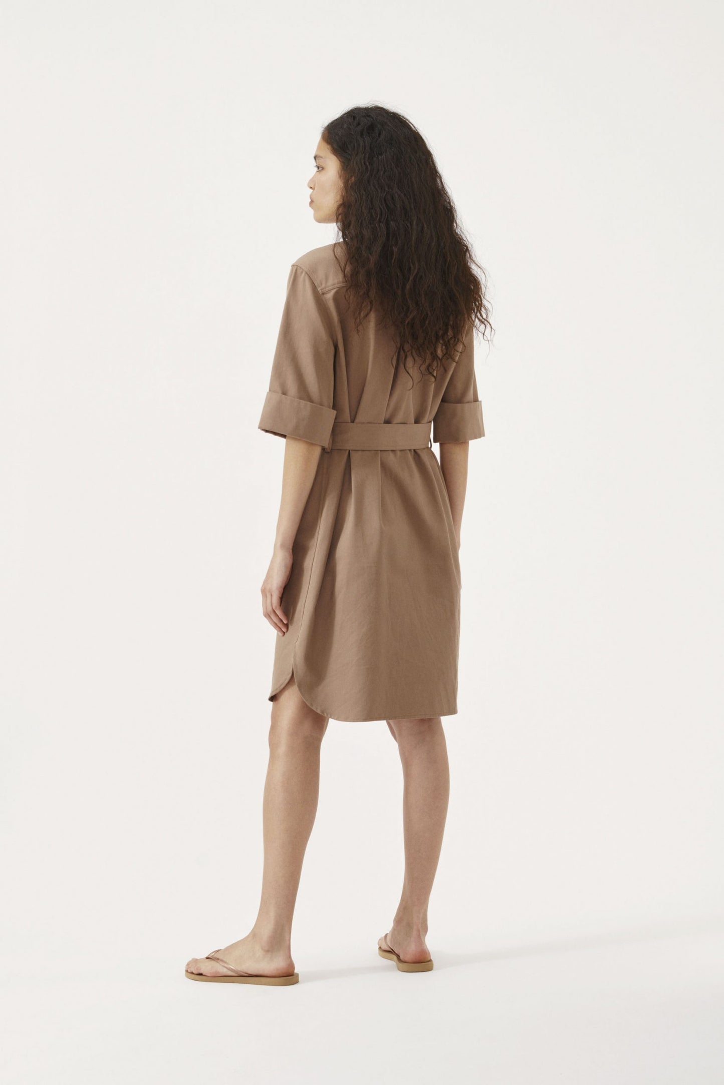 Abito midi in cotone