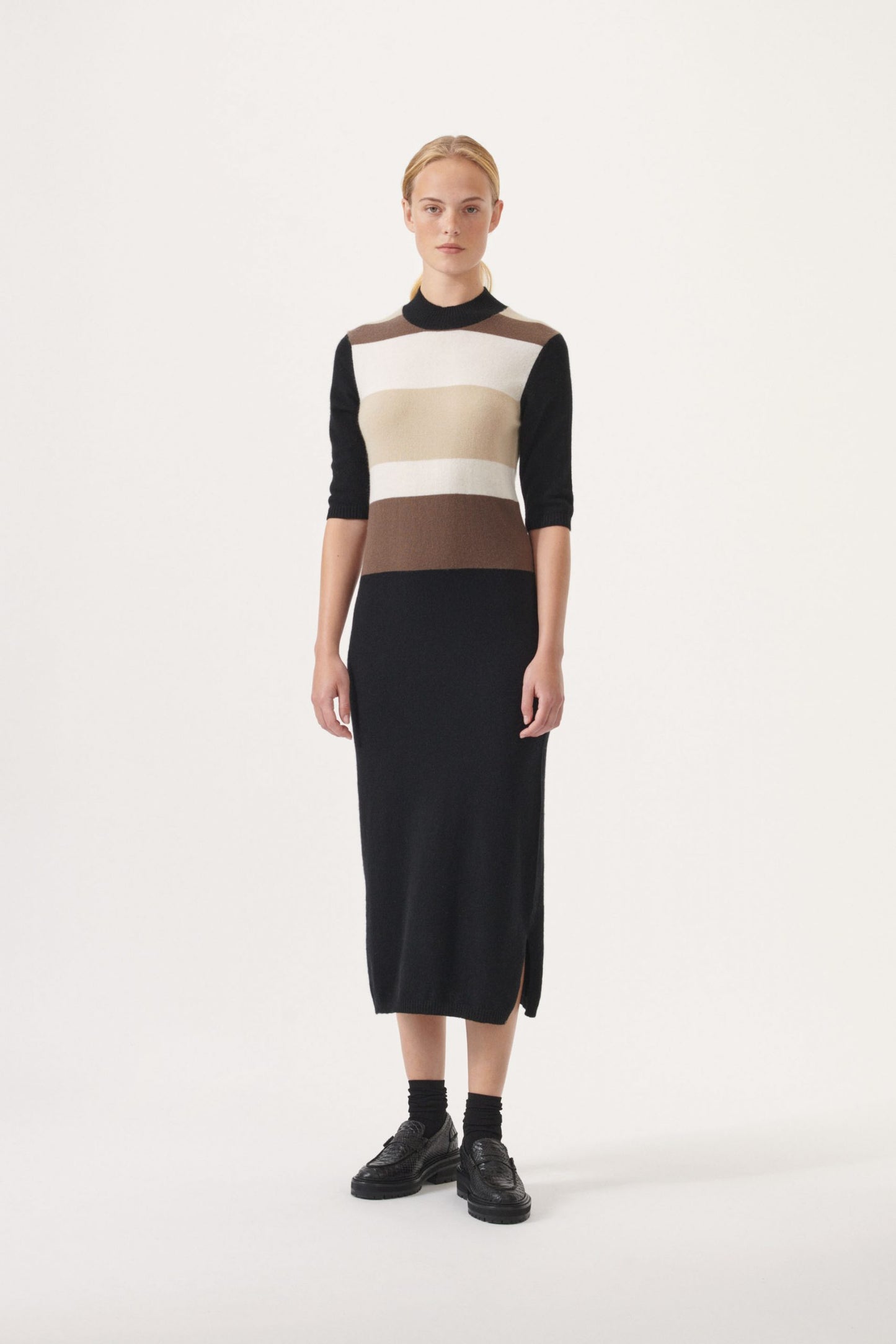 Robe ballerine en cachemire