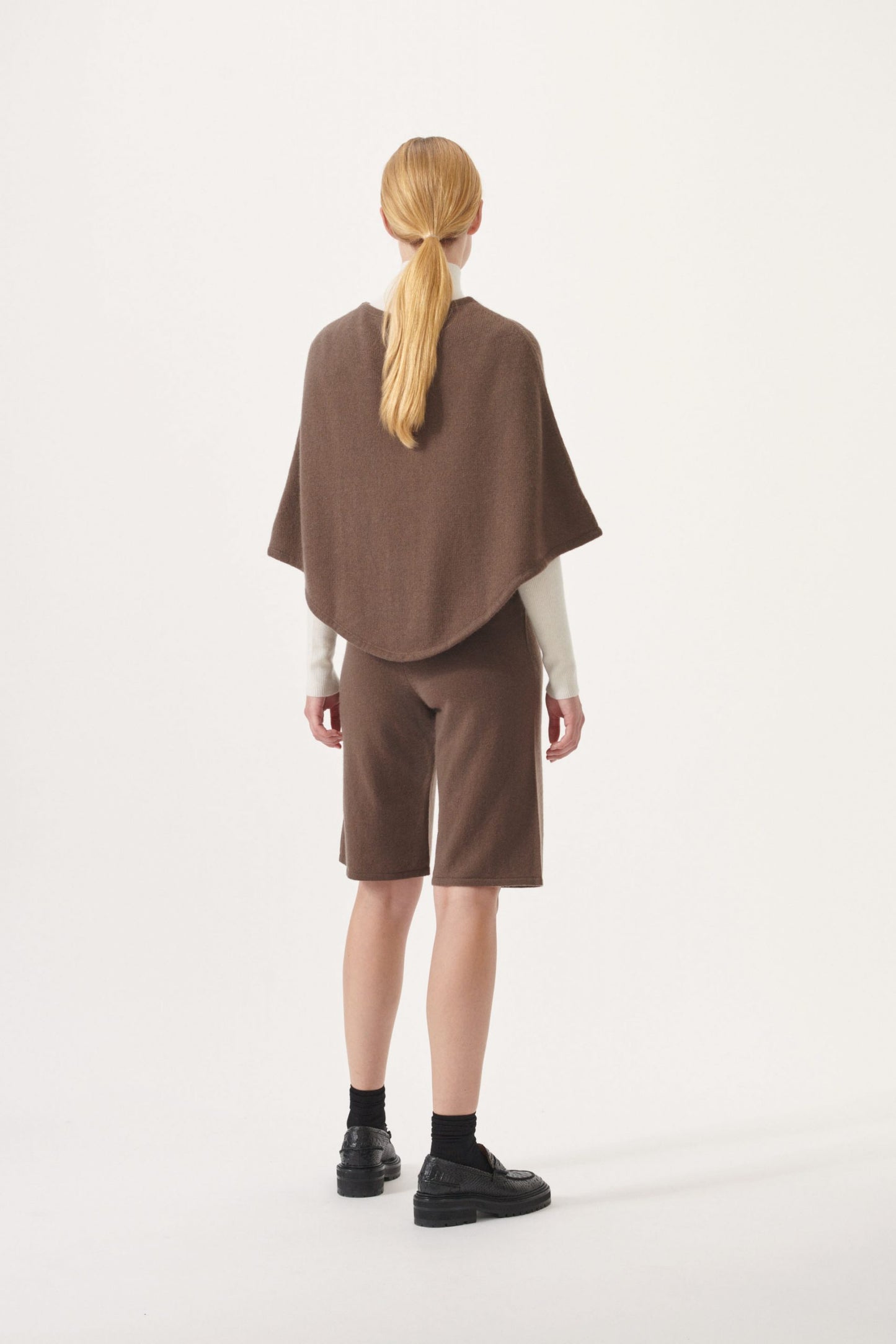 Cashmere poncho
